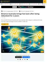 Binance Australia Restores Direct Bank and PayID Transfers for User