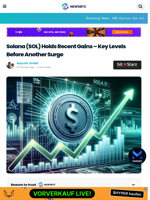 Solana (SOL) Holds Recent Gains – Key Levels Before Another Surge