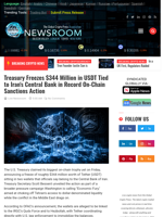 
Treasury Freezes $344 Million in USDT Tied to Iran's Central Bank in Record On-Chain Sanctions Action | Cryptocurrency News Live | Breaking Crypto News - Realtime Prices, Analysis, Predictions...
