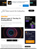 Bitcoin Layer 2: The Key To Scaling Bitcoin