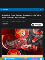 Shiba Inu Price Battles Support Levels With Bulls Eyeing a 400% Surge