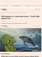 Pepe whale buy 600 billion tokens worth $4.97 million