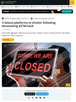 Step Finance Shuts Down After $27 Million Hack