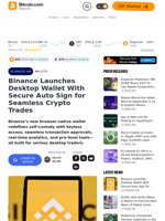 Binance Launches Desktop Wallet With Secure Auto Sign for Seamless Crypto Trades – Wallets Bitcoin News
