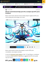 Bitcoin retail demand dips just 2% as analyst eyes BTC price breakout