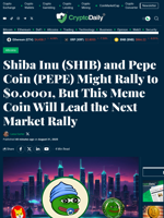 Shiba Inu (SHIB) and Pepe Coin (PEPE) Might Rally to $0.0001, But This Meme Coin Will Lead the Next Market Rally - Crypto Daily