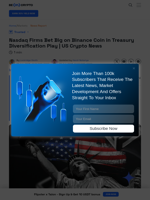 US Crypto News: Investors Pour $1B+ into BNB Treasury Vehicles