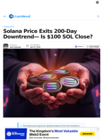 Solana Price Ends 200-Day Downtrend— Is $100 SOL Close?
