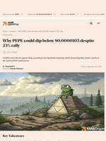 Why PEPE could dip below $0.0000105 despite 23% rally - AMBCrypto