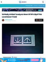 SUI: Analysts Warn Of 30% Dip If This Level Doesn’t Hold