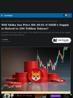 Will Shiba Inu Price Hit $0.01 if SHIB's Supply is Halved to 294 Trillion Tokens?