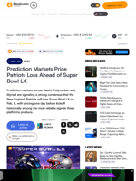 Prediction Markets Price Patriots Loss Ahead of Super Bowl LX – Bitcoin News