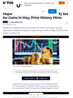Major Meme Coin Dogecoin (DOGE) Set for Gains in May, Price History Hints