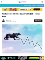 Analyst Says SUI Price Could Fall To $1.6 — Here's Why