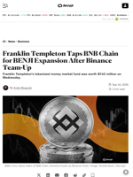 Franklin Templeton Taps BNB Chain for BENJI Expansion After Binance Team-Up - Decrypt