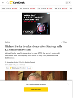 Michael Saylor backs STRC after strategy sells bitcoin to fund preferred dividends