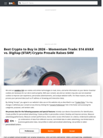 Best Crypto to Buy in 2026 - Momentum Trade: $14 AVAX vs. Digitap ($TAP) Crypto Presale Raises $4M