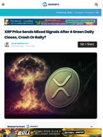 XRP Price Sends Mixed Signals After 4 Green Daily Closes, Crash Or Rally?