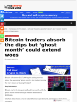 Bitcoin traders absorb the dips but ‘ghost month’ could extend woes - The Crypto News Wire