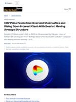 CRV Price Prediction: Oversold Stochastics and Rising Open Interest Clash With Bearish Moving Average Structure - Blockchain.News