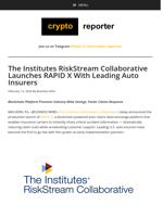 The Institutes RiskStream Collaborative Launches RAPID X With Leading Auto Insurers