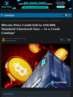 Bitcoin Price Could Fall to $50,000, Standard Chartered Says — Is a Crash Coming?