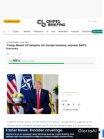 Trump-Meloni rift deepens US-Europe tensions, exposes NATO fractures