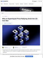 Hyperliquid Emerges Winner Amid US Iran Geopolitcal Tensions
