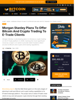 Morgan Stanley Plans To Offer Bitcoin And Crypto Trading To E-Trade Clients