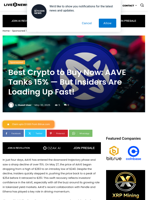 Best Crypto to Buy Now: AAVE Tanks 15% — But Insiders Are Loading Up Fast! | Live Bitcoin News