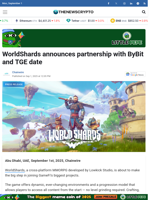 WorldShards announces partnership with ByBit and TGE date - TheNewsCrypto