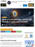 Ozak AI Is Quietly Becoming The Hottest Crypto Gem of 2025 | Live Bitcoin News
