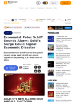 Economist Peter Schiff Sounds Alarm: Gold’s Surge Could Signal Economic Disaster – Economics Bitcoin News