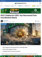 WLFI Stablecoin USD1 has Recovered from Coordinated Attack - TheNewsCrypto