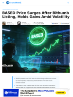 BASED Price Soars Amid Volatility After Bithumb Listing