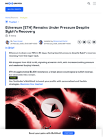Ethereum Struggles Despite Bybit's Reserve Recovery