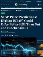 $TAP Price Predictions: Digitap ($TAP) Could Offer Better ROI Than Sui and BlockchainFX - Crypto Daily