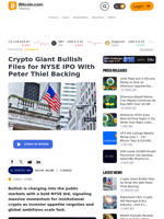 Crypto Giant Bullish Files for NYSE IPO With Peter Thiel Backing – Finance Bitcoin News