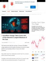 Cloudflare Outage Takes Down 30% of the Internet in Largest Blackout of the Year - NullTX