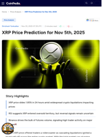 XRP Price Prediction for Nov 5th, 2025