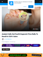 Analyst Calls Out Fourth Dogecoin Price Rally To Result In 520% Gains | Bitcoinist.com