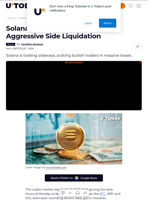 Solana Bulls Take Hit in 10,401.3% Aggressive Side Liquidation