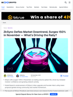 ZkSync Defies the Market With a 150% Rally — Can It Last?