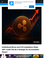 Institutional Moves and $1B Liquidations Shake XRP: Could This Be a Strategic Re-Accumulation Phase? | Bitcoinist.com
