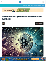 Bitcoin Crashes: Experts Warn Of 6-Month Slump To $73,000