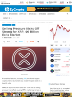 Selling Pressure Kicks Off Strong for XRP, $6 Billion Exits Market ⋆ ZyCrypto
