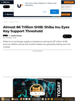 Almost 86 Trillion SHIB: Shiba Inu Eyes Key Support Threshold - U.Today