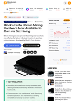 Block's Proto Bitcoin Mining Hardware Now Available to Own via Sazmining