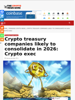 Crypto treasury companies likely to consolidate in 2026: Crypto exec - The Crypto News Wire