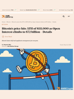 Bitcoin's price hits ATH of $111,000 as Open Interest climbs to $72 billion - Details - AMBCrypto